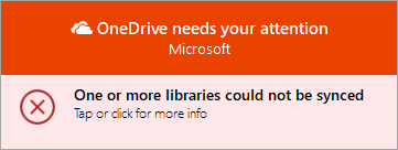 OneDrive richiede il messaggio