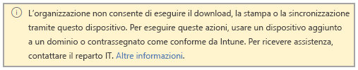 L'esperienza quando l'accesso Web è limitato