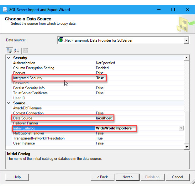 Connettersi a SQL con il provider .NET