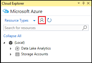 Icona delle impostazioni account di Azure di Cloud Explorer