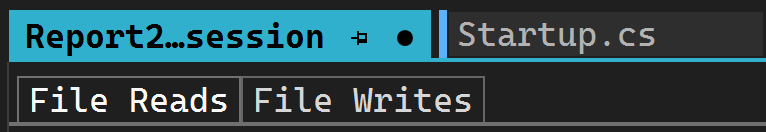 Screenshot showing File Reads selected.