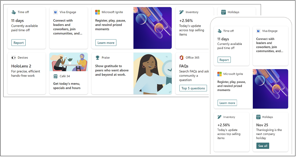 Dashboard Viva Connections