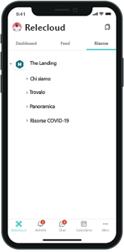 Immagine della navigazione globale nelle app per dispositivi mobili.