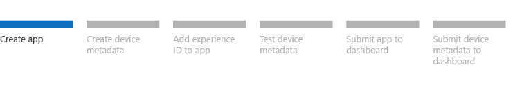 device app workflow, step 1.