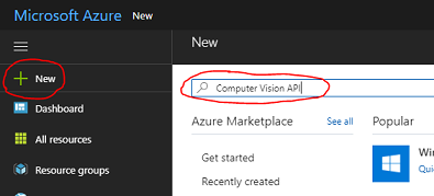 Creare una nuova risorsa in Azure