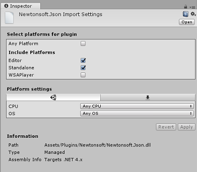 Configurare il plug-in Newtonsoft