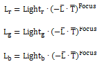 equazione per sorgente di luce spot