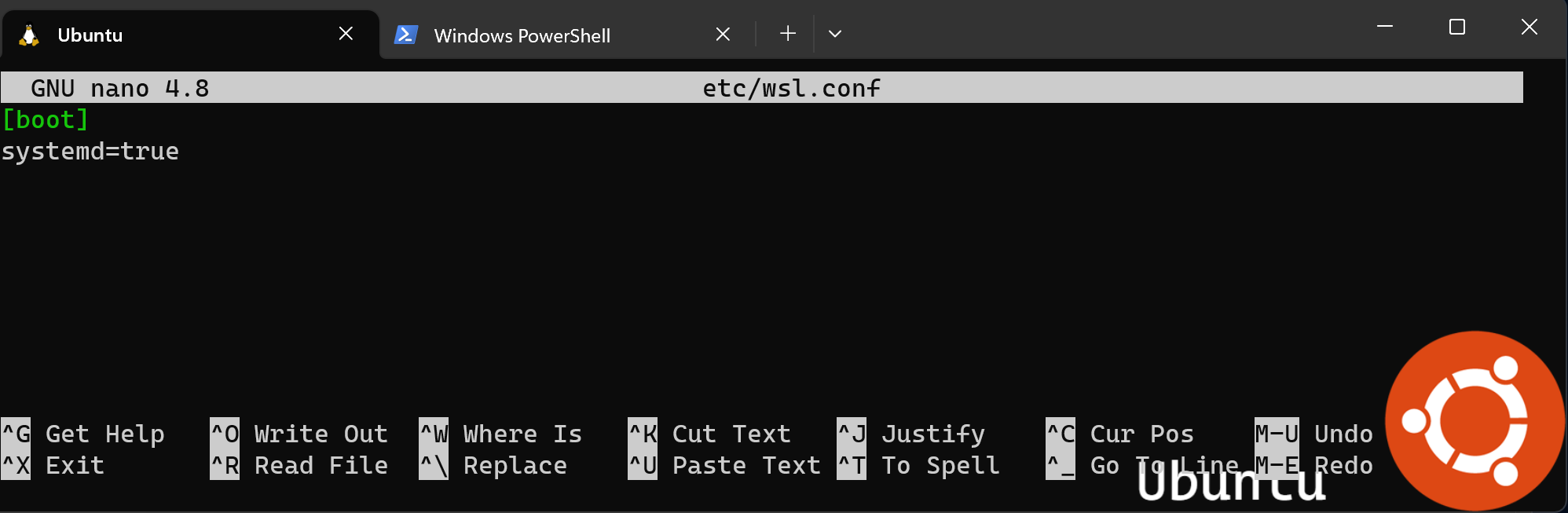 Abilitare systemd in WSL 2