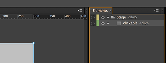 Screenshot of the Elements panel.