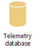 テレメトリ データベースを表すアイコン。