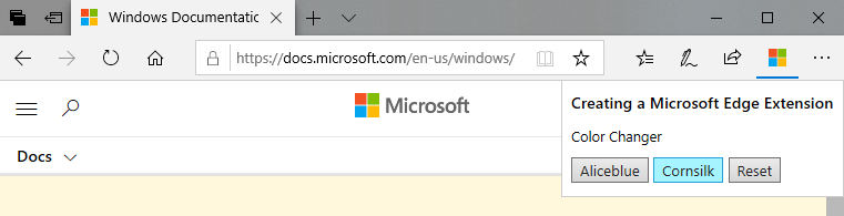 Docs.microsoft.com header changed to Cornsilk