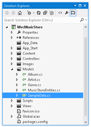 Sample data populate code