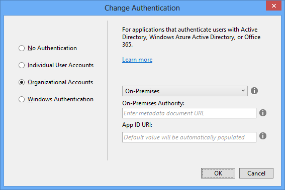 On-premises organizational authentication