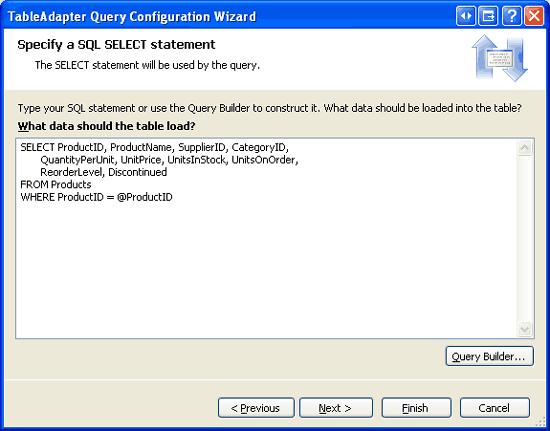 Replace the Stored Procedure Name with a SELECT Query