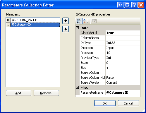 パラメーター設定が正しいことを確認する