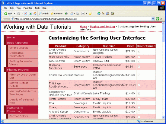 The Sort Group Headers are Missing When Sorting a CheckBoxField