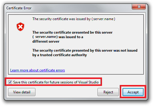 Certificate error