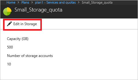 Azure Stack Hub 管理者ポータルでプランを編集する