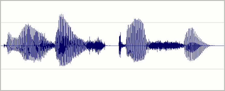 良好な録音の波形