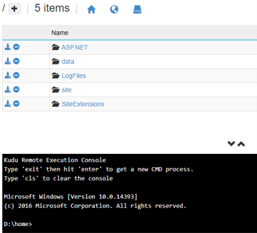 kudu cmd console