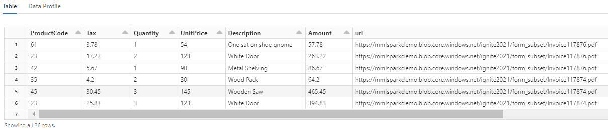 FormOntologyLearner の出力のスクリーンショット。