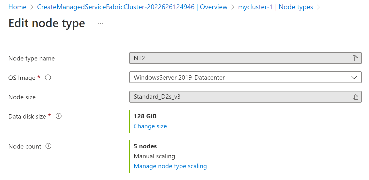 Sample showing a node count increase