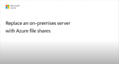 オンプレミスのファイル サーバーを置き換えるビデオのスクリーンショット - クリックして再生します。