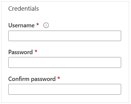 Active Directory 接続への参加メニューのユーザー名とパスワードのスクリーンショット。