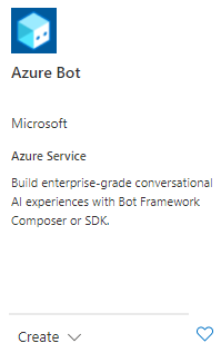 Select Azure bot resource