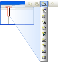 CMFCDropDownToolbar の例。