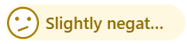 やや否定的なセンチメント。