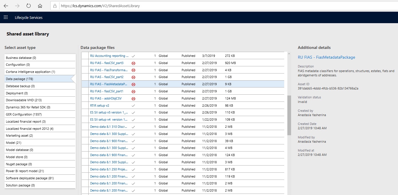 Shared asset library in LCS.