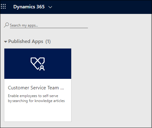 Dynamics 365 Team Members アプリのみ。