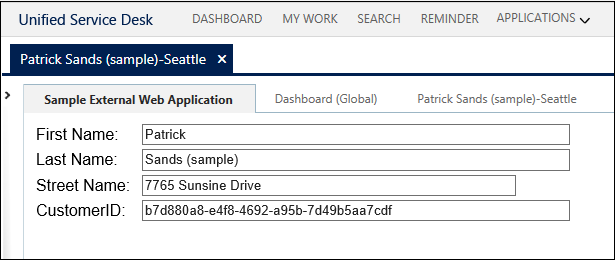 WebApp アダプターのスクリーンショットのテスト。