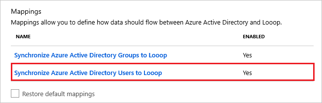 Looop User Mappings