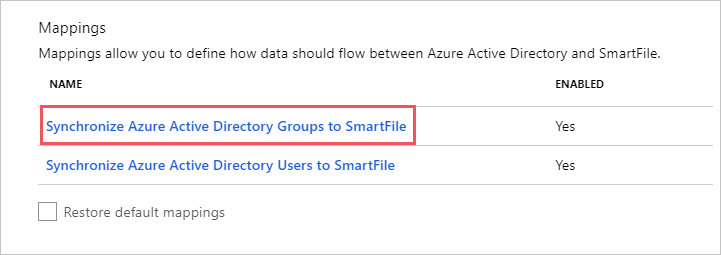 SmartFile Group Mappings