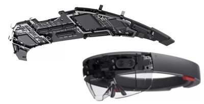 Microsoft HoloLens のマザーボード。