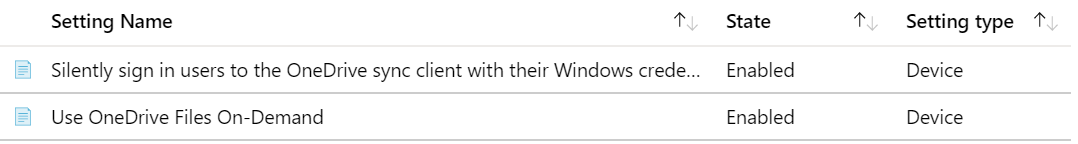 Microsoft Intune で OneDrive 管理テンプレートを作成する方法を示すスクリーンショット。