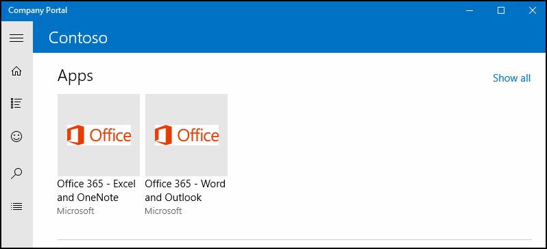 2 つのバージョンの Office を並べて表示する Windows 用ポータル サイト アプリ。