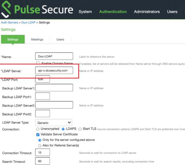 PulseSecure サインイン ポリシー設定ページ。