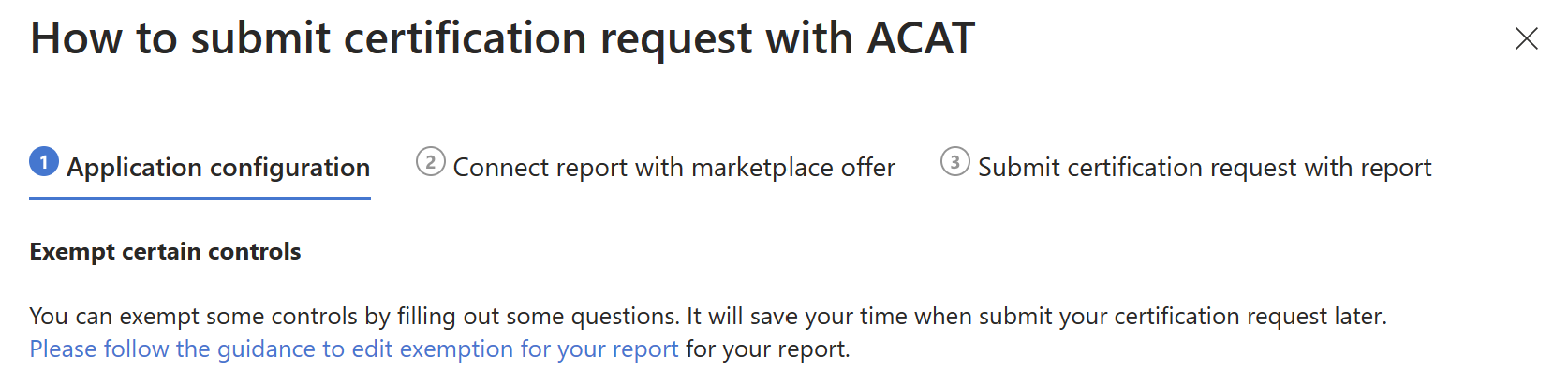 ACAT による認定の提出に関するガイダンス