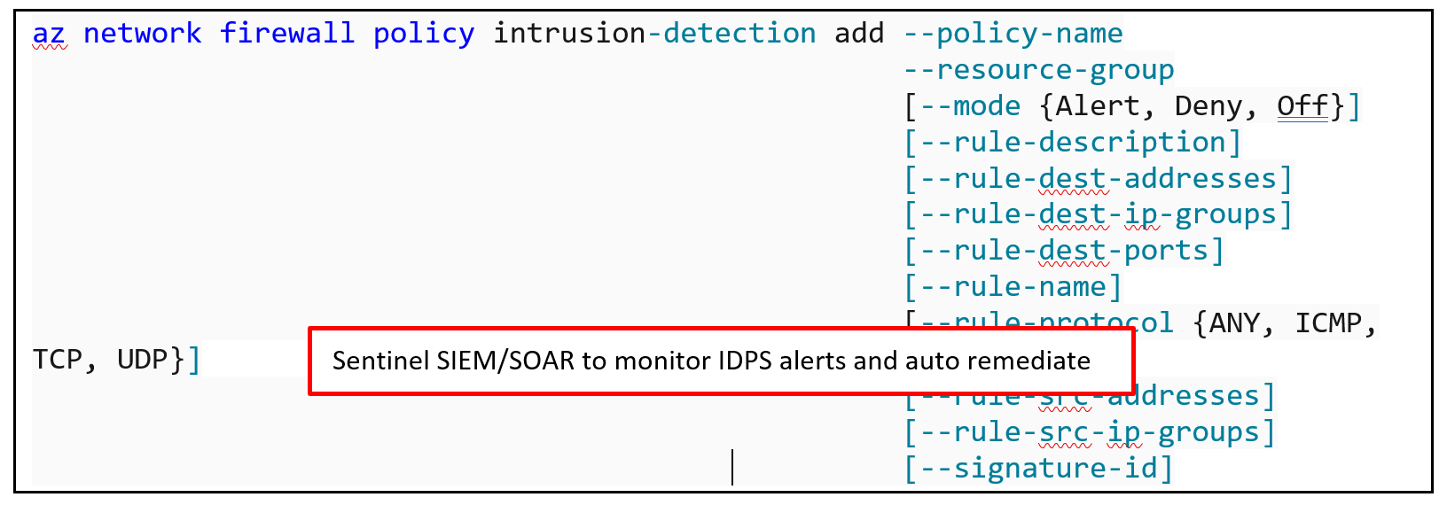 イメージは CLI を使用して侵入検出のためのオーバーライド侵入署名またはバイパスルールを追加する方法を示します