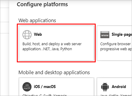 強調表示された Web タイルを示すスクリーンショット。