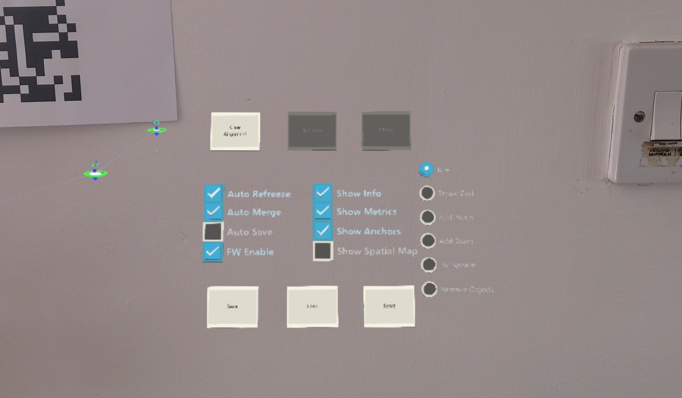 HUD のサンプルのスクリーンショット