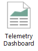 テレメトリ ダッシュボードを表すアイコン。