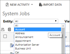 取引先企業のフィルター。