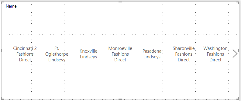 Screenshot shows the slicer with its width increased.