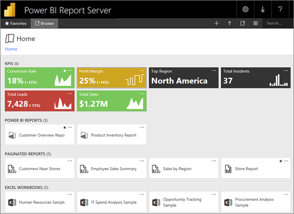 Report Server web portal