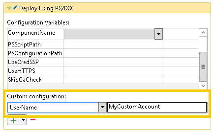 Override a value in a resource variable 