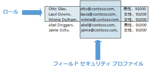 フィールド レベルのセキュリティと比較したロール ベースのセキュリティ